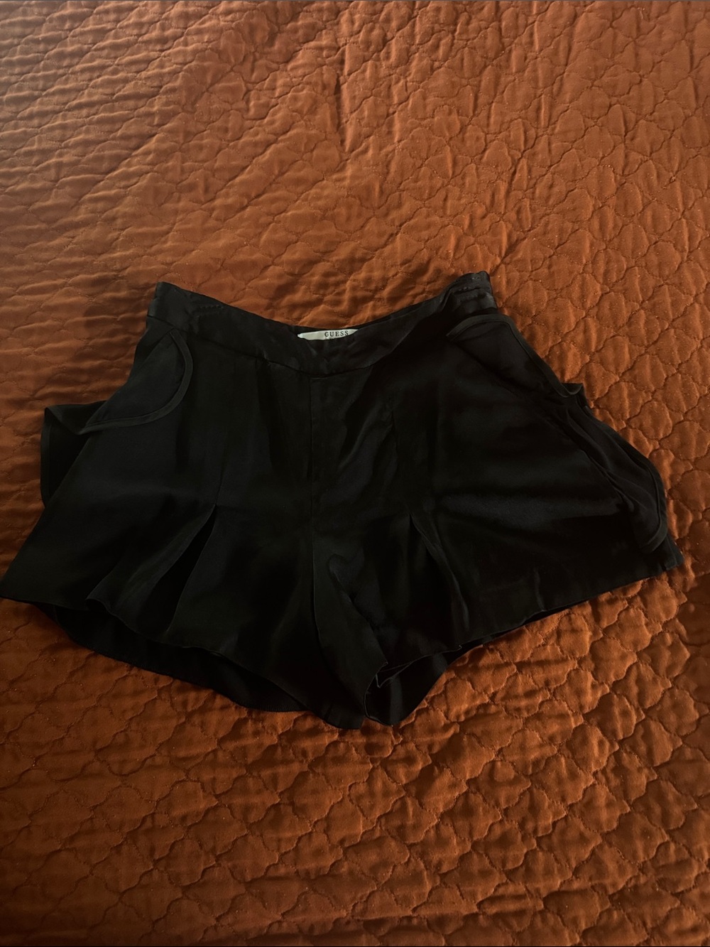Guess Black Women's Flared Skort